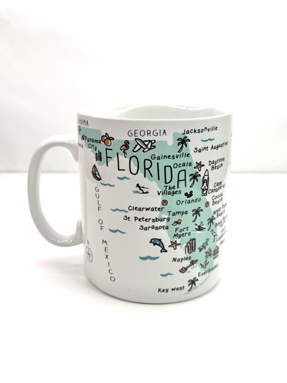 222 Fifth Florida Map Jumbo Ceramic Coffee Mug